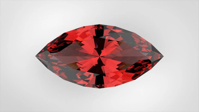 Marquise-shaped gemstone 3D Model .c4d .max .obj .3ds .fbx .stl .blend 