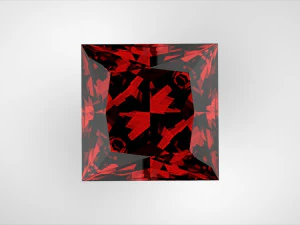 Batu permata berbentuk putri Model 3D