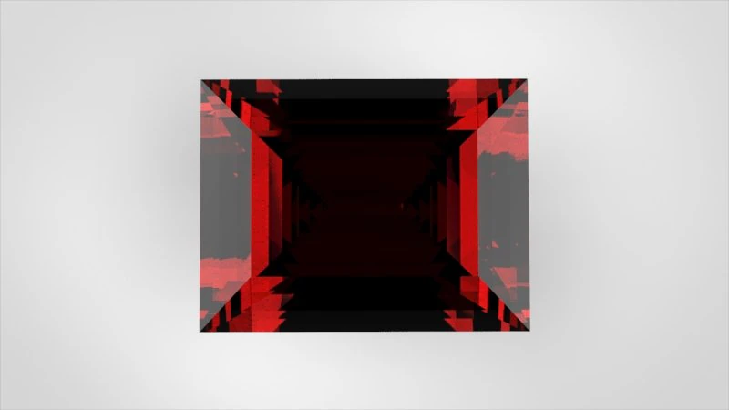 Baguette-shaped gemstone 3D Model .c4d .max .obj .3ds .fbx .stl .blend 