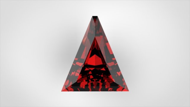Triangle-shaped gemstone 3Dモデル .c4d .max .obj .3ds .fbx .stl .blend