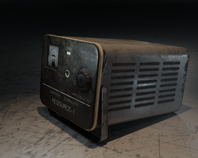 Soviet used old car battery charger from USSR RECOURCE 1 3D
