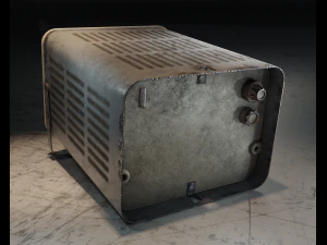 Soviet used old car battery charger from USSR RECOURCE-1 3D Model