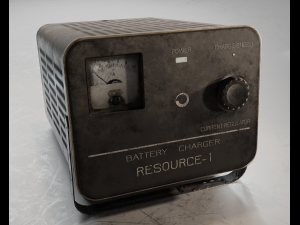 Soviet used old car battery charger from USSR RECOURCE-1 3D Модель