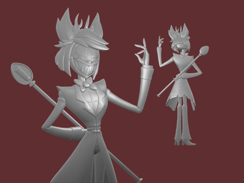 Alastor Hazbin Hotel Model Cetak 3D