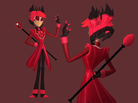 Alastor Hazbin Hotel Model Cetak 3D