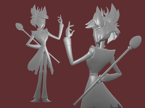 Alastor Hazbin Hotel Model Cetak 3D