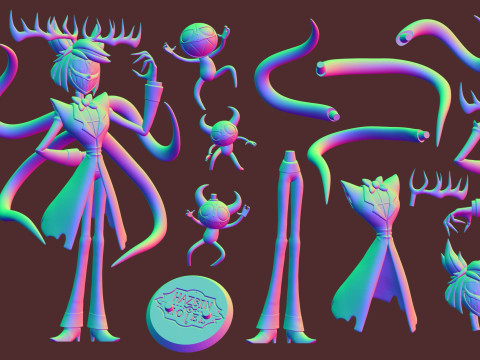 Alastor Hazbin Hotel Model Cetak 3D