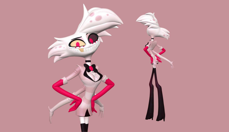 Angel Dust Hazbin Hotel 3D Принт Модель .c4d .max .obj .3ds .fbx .stl .blend 