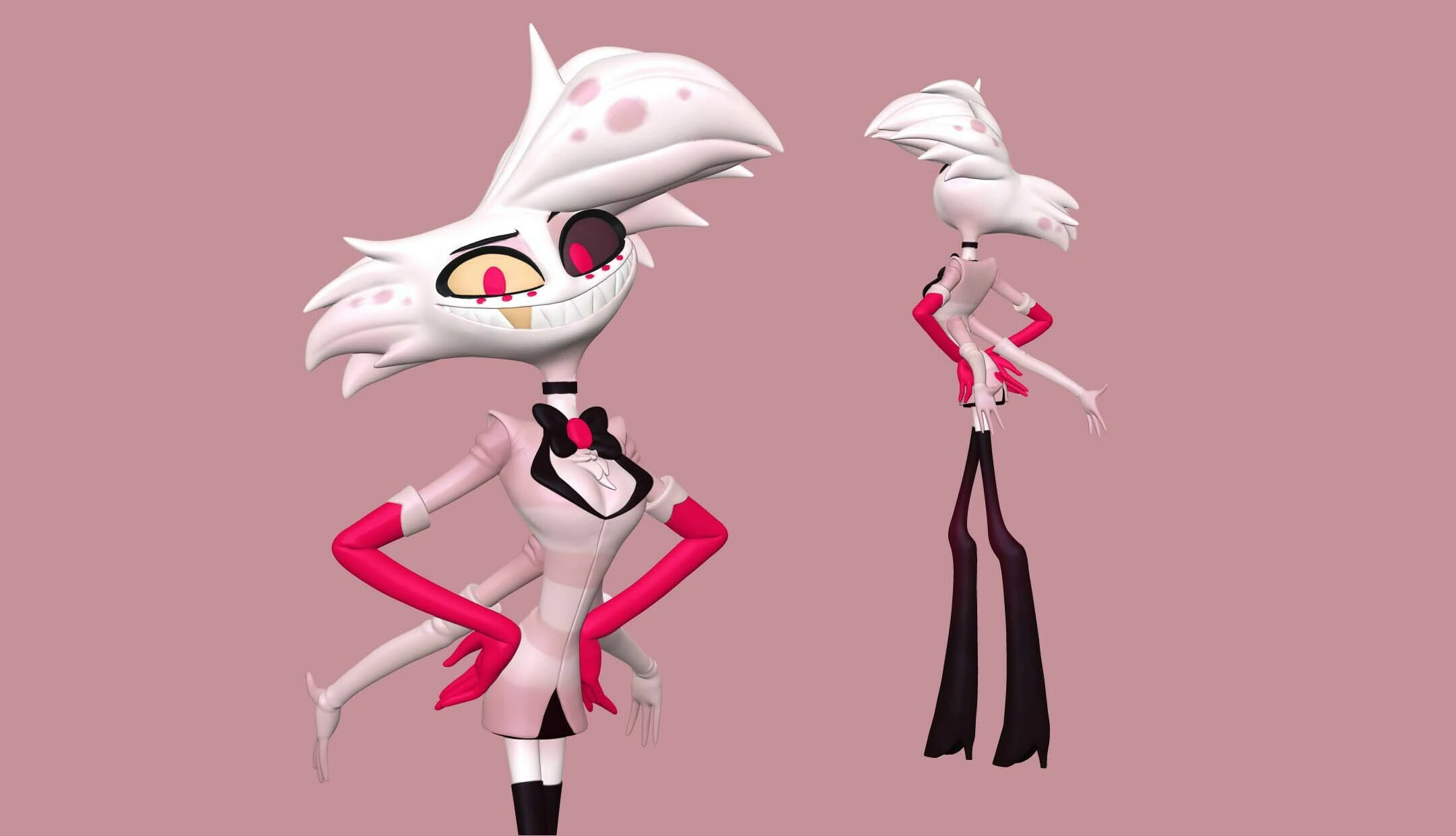 Angel Dust Hazbin Hotel 3D Print Model .c4d .max .obj .3ds .fbx .stl .blend