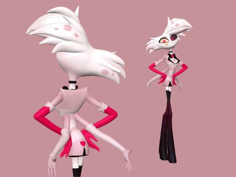 Angel Dust Hazbin Hotel 3D Print Model