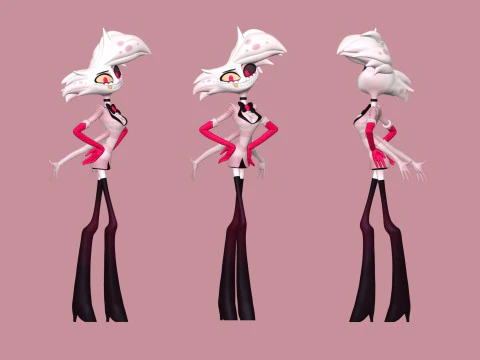 Angel Dust Hazbin Hotel 3D Print Model