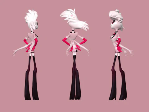 Angel Dust Hazbin Hotel 3D Print Model