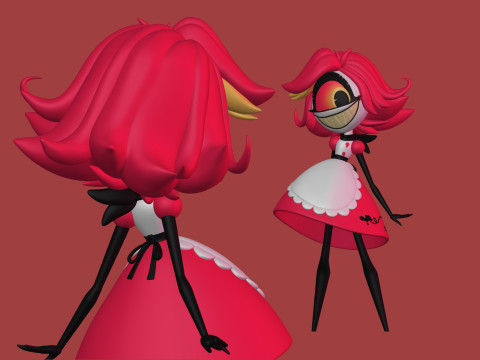 Niffty Hazbin Hotel Model Cetak 3D