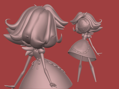Niffty Hazbin Hotel Model Cetak 3D