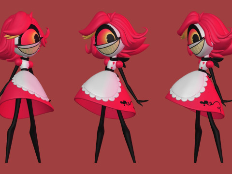 Niffty Hazbin Hotel Model Cetak 3D