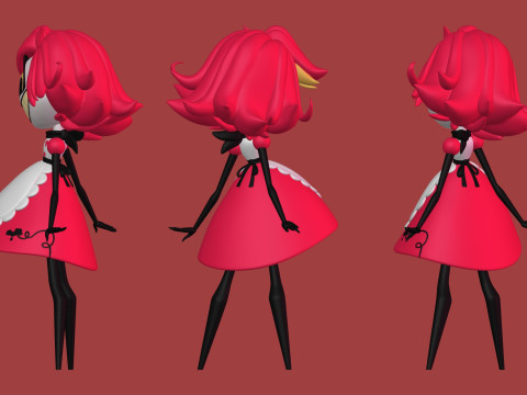Niffty Hazbin Hotel Model Cetak 3D