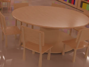 Modular Library scene 3D Model