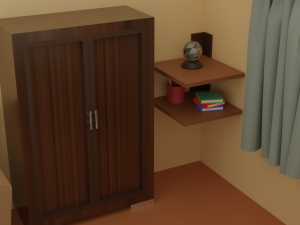 Low poly bedroom scene modular 3D Модель