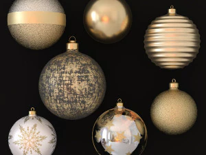 Raccolta di palline di Natale Modello 3D