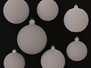 Collection of christmas balls Modelo 3D