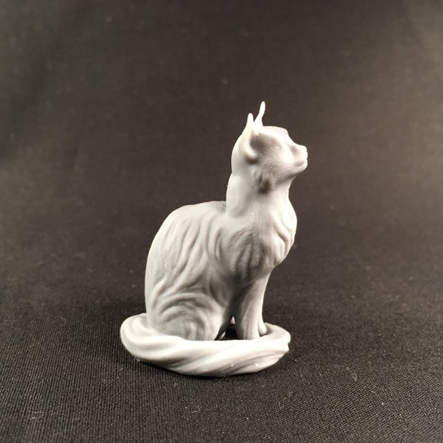 Sitting cat for 3D printing 3D Print Model .c4d .max .obj .3ds .fbx .stl .blend 