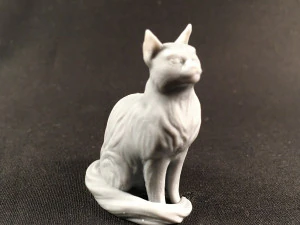 Sitting cat for 3D printing 3D Print Model