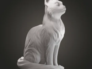 Sitting cat for 3D printing 3D Print Model