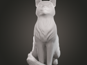 Sitting cat for 3D printing 3D Print Model