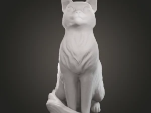 Sitting cat for 3D printing 3D Print Model