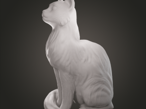 Sitting cat for 3D printing 3D Print Model