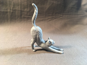 Cat stretching for 3D printing 3D 打印模型