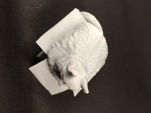 Fat cat in box for 3D printing 3Dプリントモデル