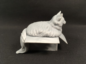 Fat cat in box for 3D printing 3Dプリントモデル