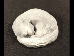 Sleeping cat for 3D printing 3D 打印模型