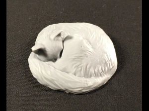 Sleeping cat for 3D printing 3D Print Model