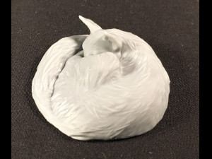 Sleeping cat for 3D printing 3Dプリントモデル
