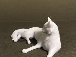 Resting cat for 3D printing Modelo de impresión 3D