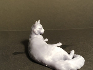 Resting cat for 3D printing Modelo de impresión 3D