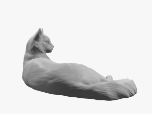Resting cat for 3D printing Modelo de impresión 3D