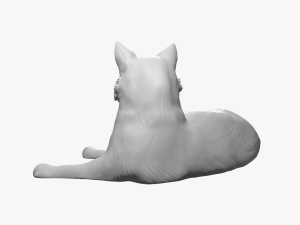 Resting cat for 3D printing Modelo de impresión 3D