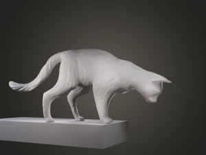 Looking down cat for 3D printing 3D Print Model
