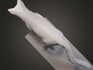 Looking down cat for 3D printing Model Cetak 3D