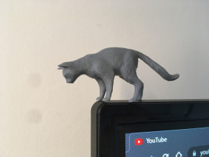 Looking down cat for 3D printing Model Cetak 3D