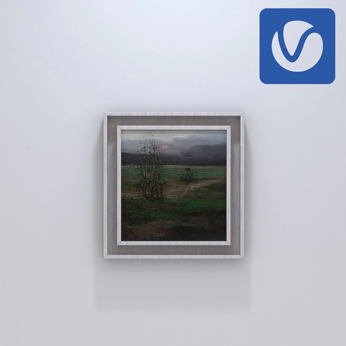 Oil painting frame 3D Model .c4d .max .obj .3ds .fbx .stl .blend