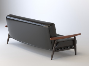 Leater sofa 3D Модель