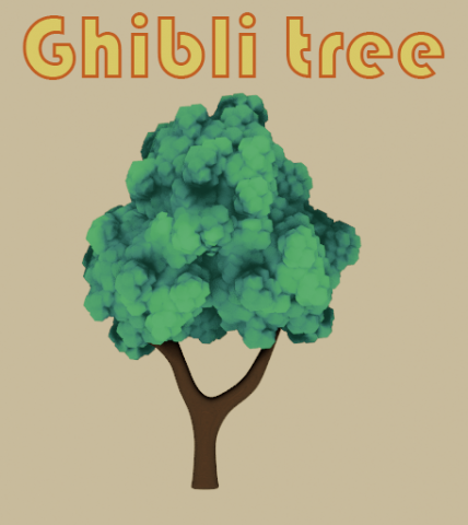 GhibliTree 3D Modell .c4d .max .obj .3ds .fbx .stl .blend
