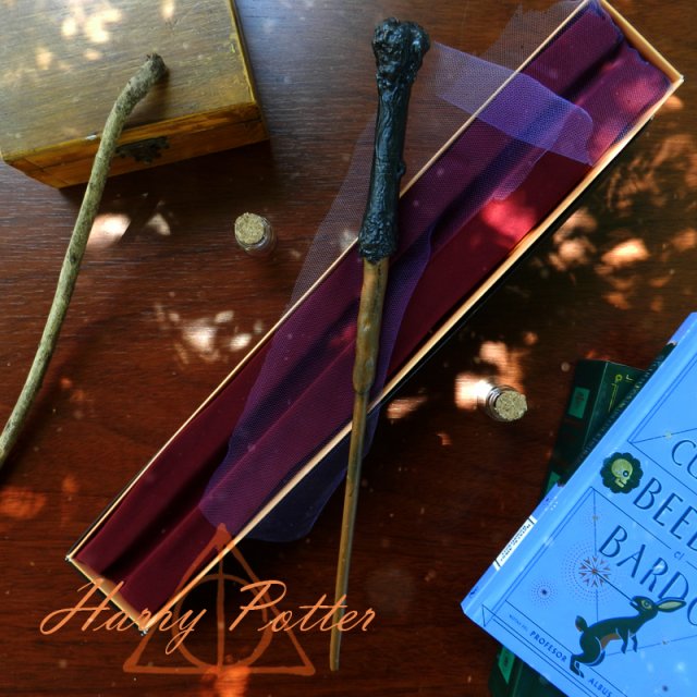 Harry Potter Wand 3D Baskı Modeli .c4d .max .obj .3ds .fbx .stl .blend 