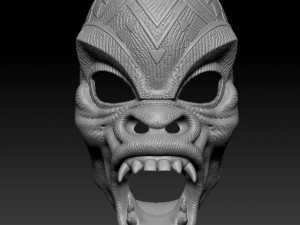 Mbaku mask 3D 프린트 모델