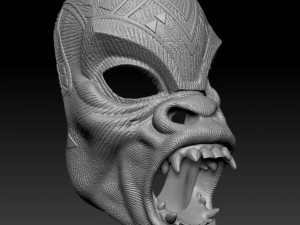 Mbaku mask 3D 프린트 모델
