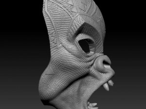 Mbaku mask 3D 프린트 모델